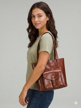 PATRICIA NASH 100% leather Banbury British Tote bag purse with dustbag